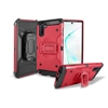 Samsung Galaxy Note 10 Holster Belt Clip Super Combo Hybrid Kickstand Case CB7C Red