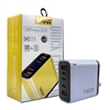 140W PD Quick Charge Adapter;  FAST CHARGER; TRAVAL CHARGER; USB-C ADAPTOR; USB-C + UAB-A ADAPTOR