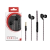 HF03-BK 3.5mm Deluxe Stereo Earbuds Headsfree Integrated Volume Control