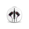 HF04-Purple 3.5mm Deluxe Stereo Earbuds Headsfree Integrated Volume Control