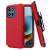 Motorola Moto G Play 2026 / G 5G 2025/2026 Shockproof Rugged Heavy Duty Clip Case HYB02C Red / Black