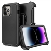 Apple iPhone 14 Plus Shockproof Rugged Heavy Duty Clip Case HYB02C Black/Black