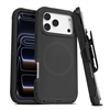Apple iPhone 18 Pro Heavy Duty Armor Rugged Cover Case With MagSafe Wireless Charging Case Black/ Black