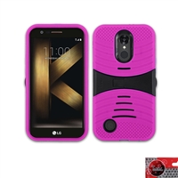 LG K20 Plus/ K20 V / Harmony / LV5 HYBRID CASE WITH SIDEWAY KICKSTAND HYB08 Pink