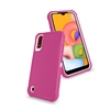Samsung Galaxy A01 (A015) Slim Defender Cover Case HYB12 Pink/White