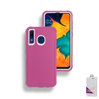 Samsung Galaxy A20/A30/A50 Slim Defender Cover Case HYB12 Pink/White