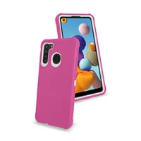 Samsung Galaxy A21 (A215) Slim Defender Cover Case HYB12 Pink/White
