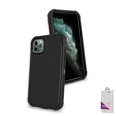Apple iPhone 11 (6.1") Slim Defender Cover Case HYB12 Black/Black