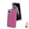 Apple iPhone 11 Pro Max (6.5") Slim Defender Cover Case HYB12 Pink/White