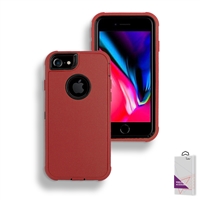 Apple iPhone 6/7/8 Slim Defender Cover Case HYB12 Red/Black