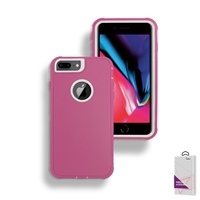 Apple iPhone 6/7/8 Plus Slim Defender Cover Case HYB12 Pink/White