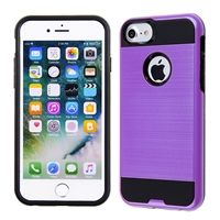 IPHONE 7/ IPHONE 8 METAL BRUSH CASE HYB22 Purple