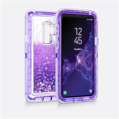 Samsung Galaxy S9 Plus Glitter OBox Hybrid Cover Case HYB26 Purple