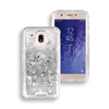 Samsung Galaxy J3 (2018)/ J3 Achieve/ J3 Star/ J337 Liquid Glitter Quicksand Case HYB26 Silver