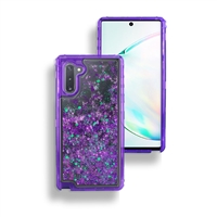 Samsung Galaxy Note 10 Glitter OBox Hybrid Cover Case HYB26 Purple