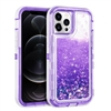 iPhone 12 Mini 5.4" Glitter OBox Hybrid Cover Case HYB26 Purple