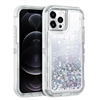 iPhone 12 Mini 5.4" Glitter OBox Hybrid Cover Case HYB26 Silver