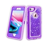 iPhone 6plus / 7plus/ 8 Plus Glitter OBox Hybrid Cover Case HYB26 Purple
