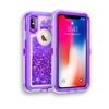 iPhone X Glitter OBox Hybrid Cover Case HYB26 Purple