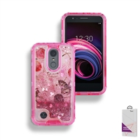 LG Aristo 3/ LG Aristo 2/ LG Tribute Empire Liquid Glitter Quicksand Case HYB26 Design 6