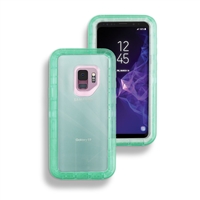 Samsung Galaxy S9 Plus Hybrid 3pcs Cover Case Transparent Green