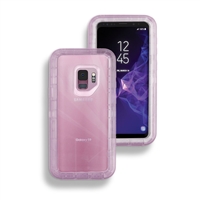 Samsung Galaxy S9 Hybrid 3pcs Cover Case Transparent Purple