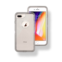 Apple iPhone 6Plus / 7Plus / 8Plus Hybrid 3pcs Cover Case Transparent Smoke
