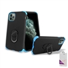 iPhone 11 Pro Max (6.5") Hybrid Ring Kickstand Case HYB32 Black/ Blue