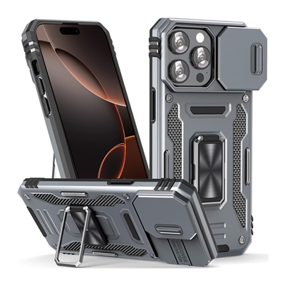 iPhone 16 Plus Camera Cover  & Ring Kickstand Case