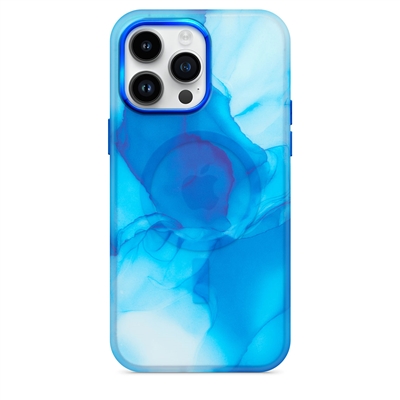 Apple iPhone 14 Pro Colorful Watercolor Wireless Charging Case