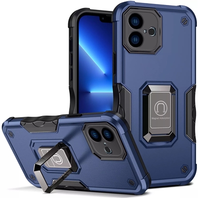 iPhone 16 Robotic Hybrid Case with Magnetic Ring Stand