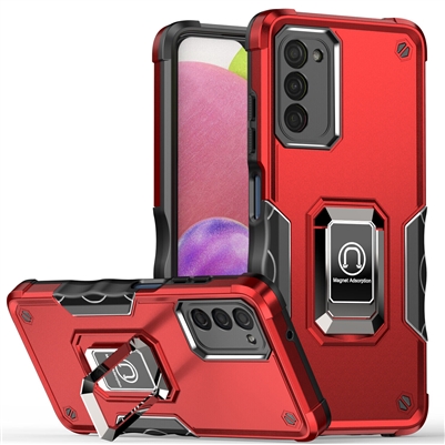 Samsung Galaxy A03S Robotic Hybrid Case with Magnetic Ring Stand