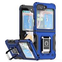 Samsung Galaxy Z Flip 5 Robotic Hybrid Case with Magnetic Ring Stand