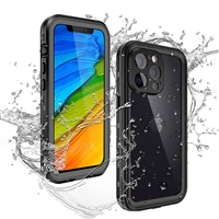 Apple iPhone 13 Pro Max 6.7" Redpepper Waterproof Shockproof Dirt Proof Case Cover Black