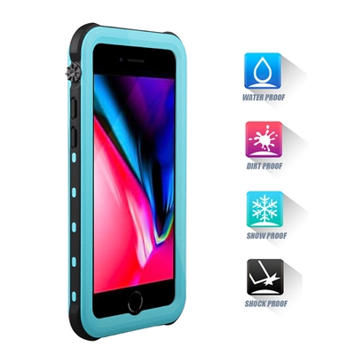 Apple iPhone X/iPhone XS Redpepper Waterproof Swimming Shockproof Dirt Proof Case Cover Blue