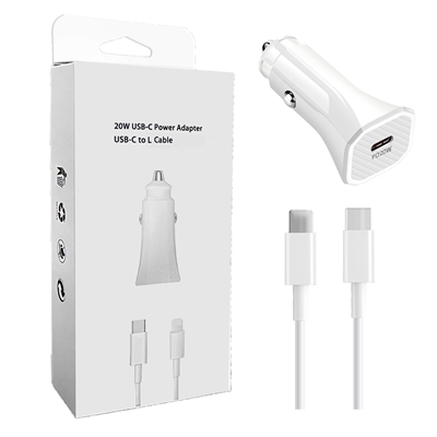 2 IN 1 USB C QUICK CHARGER + CABLE FOR APPLE iPHONE