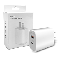 HIGHT QUALITY 20W PD WALL USB A+C QUICK CHARGER ADAPTOR WHITE