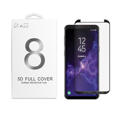 Samsung Galaxy S10e  Full Cover 5D Tempered Glass Screen Protector ( Cover Friendly ) Black