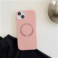 iPhone 14 Plus 6.7" Liquid Silicone Gel Skin Wireless Charging Case Light Pink