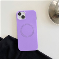 iPhone 14 Plus 6.7" Liquid Silicone Gel Skin Wireless Charging Case Light Purple