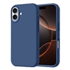 iPhone 16 Plus Liquid Silicone Gel Skin Wireless Charging Case Blue