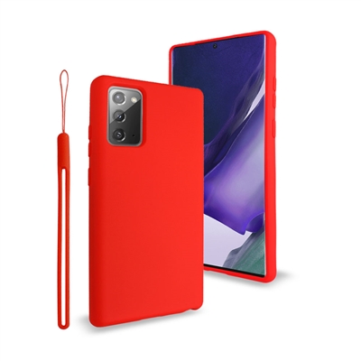 Samsung Galaxy Note 20 Ultra Liquid Silicone Gel Skin Case Red