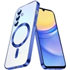 SAMSUNG GALAXY A35 WIRELESS CHARGING TPU CASE WITH CHROME EDGE & CAMERA COVER BLUE