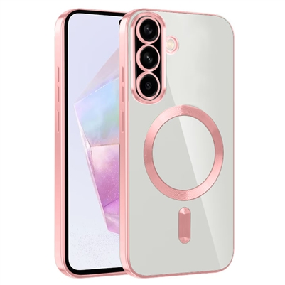 SAMSUNG GALAXY A37 WIRELESS CHARGING TPU CASE WITH CHROME EDGE & CAMERA COVER