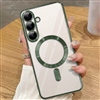 SAMSUNG GALAXY S26 PLUS WIRELESS CHARGING TPU CASE WITH CHROME EDGE & CAMERA COVER GREEN