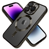 IPHONE 14 WIRELESS CHARGING TPU CASE WITH CHROME EDGE & CAMERA COVER BLACK