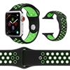 38/40/41MM SILICON SPORT IWATCH BAND BLACK / GREEN