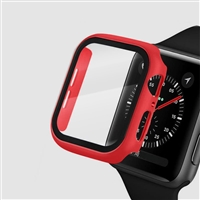 42MM IWATCH CASE WITH  SCREEN PROTECTOR RED