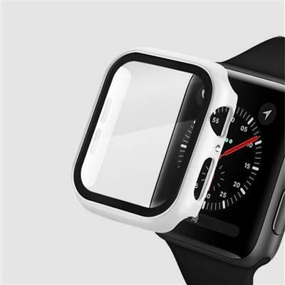 45MM IWATCH CASE WITH SCREEN PROTECTOR WHITE