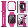 45MM SILICON IWATCH CASE + BAND HOT PINK